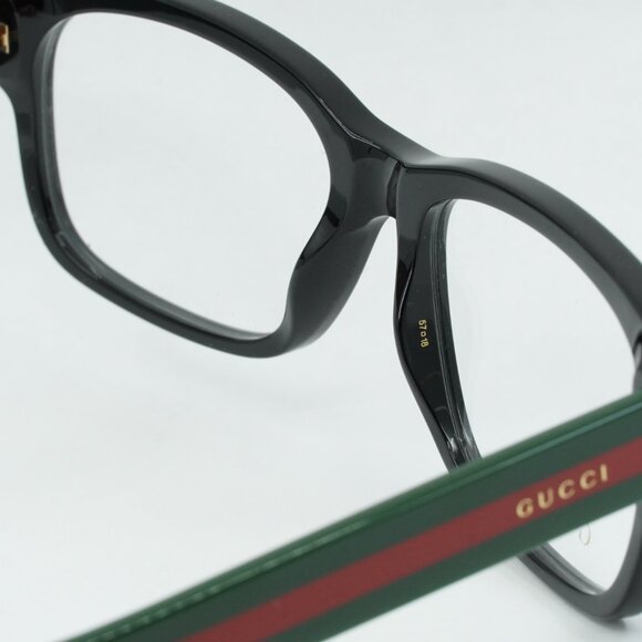 🕶️ New Gucci GG0343O 007 Eyeglasses - Black/Multicolor Frame - Picture 7 of 9